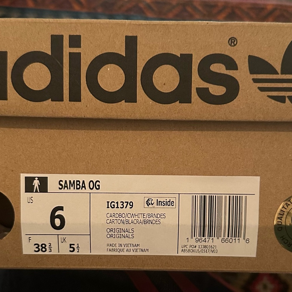 Adidas Samba OG Tan Sneakers - Picture 5 of 5